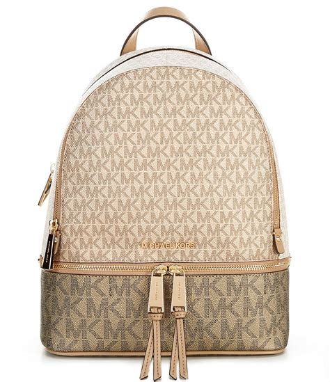 michael kors rhea colorblock backpack.